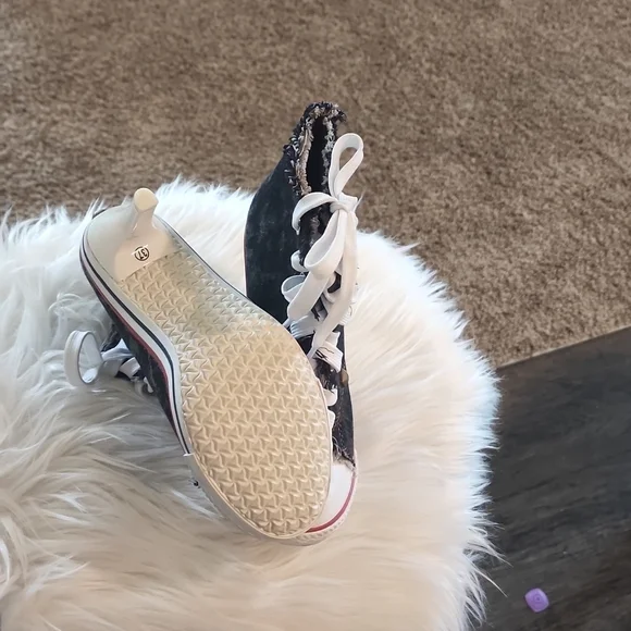 New denim ankle high heel boots/shoes - Picture 4 of 5